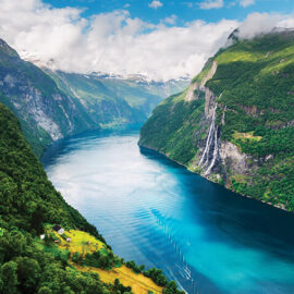 Breathtaking view of Sunnylvsfjorden fjord