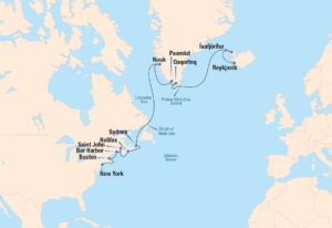 North Atlantic Quest Cruise Map