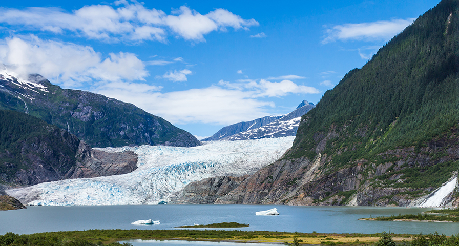 Mendenhall Glacier and Lake in Juneau, Alaska - Go Next