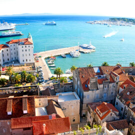 Cityscape of old town Split, Croatia