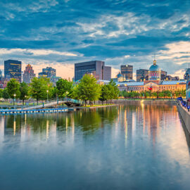 Skyline Downtown Montreal Canada